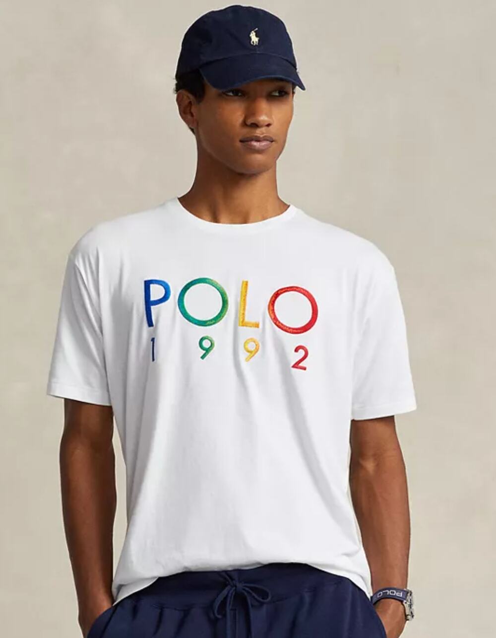 Polo Ralph Lauren 1992 Relaxed Fit Cotton Logo Jersey T-Shirt White Medium